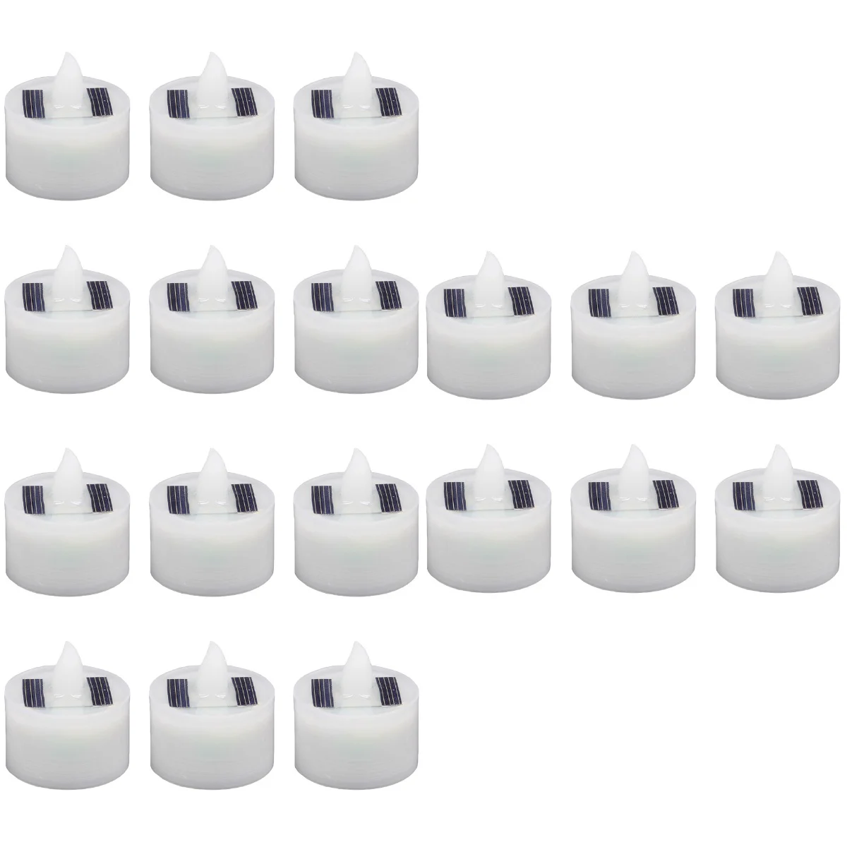 

18 pcs Solar Candle Lamp Electric Candle Lamp LED Candle Light Decorative Lamp
