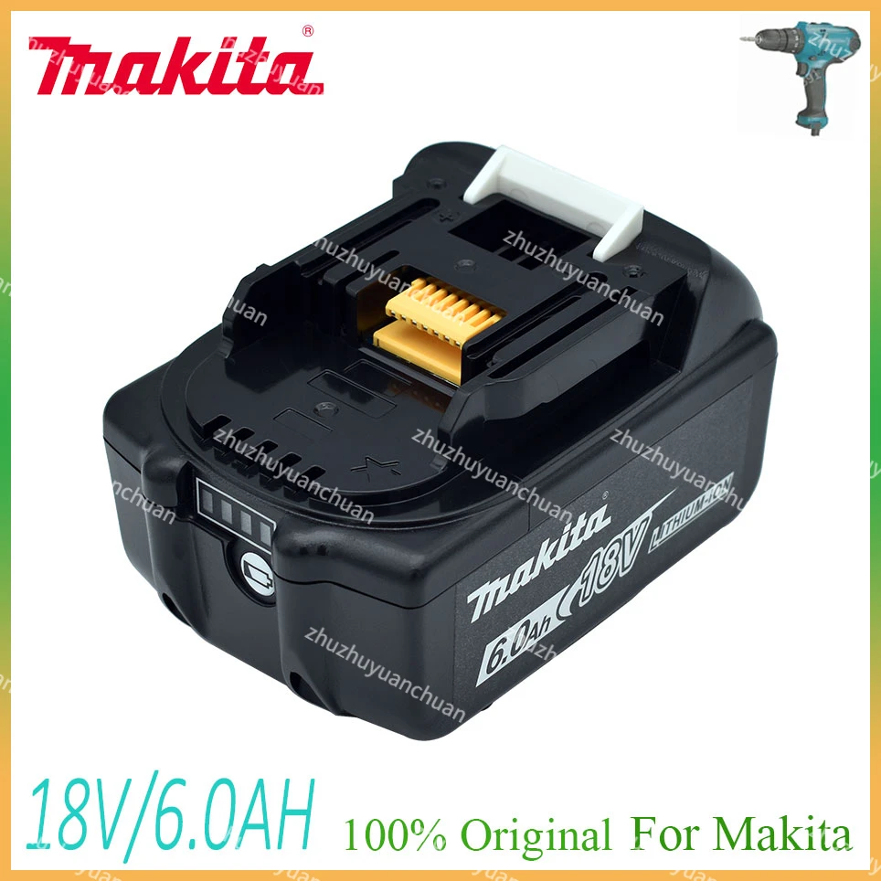 

Makita 100% original 18V Makita 6000mAh lithium-ion rechargeable power tool 18V replacement battery BL1860 BL1830 BL1850 BL1860B