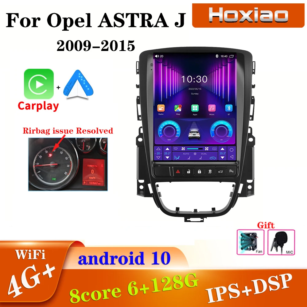 Android 10.0 For Opel Astra J Vauxhall Buick Verano 2009-2015 Multimedia Video BT Car Radio 2Din 4G WIFI Carplay Head Unit - купить по