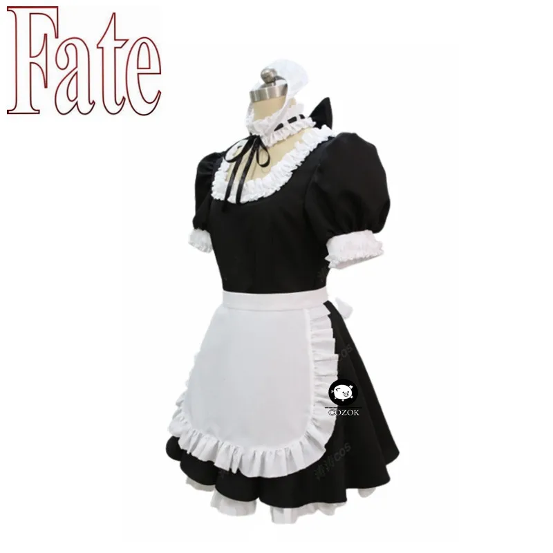 Костюм для косплея Fate Stay Night костюм горничной черно-белой | Тематическая одежда и