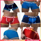 Трусы-боксеры мужские 6 шт., хлопковые шорты для подтяжки бедер, пикантное нижнее белье для мужчин, гей-трусы, комплект, 2022