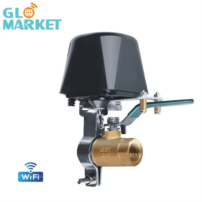 

Glomarket Tuya WiFi Smart Phone Controller Water Valve Manipulator Timer Smart Watering System 2.4G Work with Alexa,Google