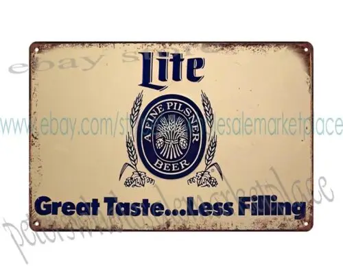 Lite Fine pilsner пиво металлическая жестяная вывеска паб кафе домашний студия таблички