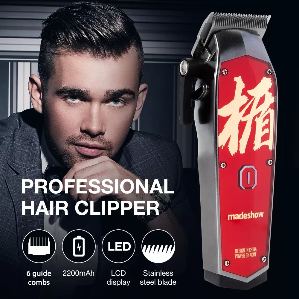 Enlarge Barber Hair Clipper M10+ Hair Trimmer for Men Professional Hair Cutting Machine Finishing Haircut Rechargeable Shaver USB