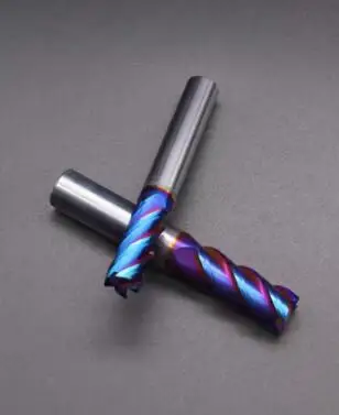 Плоская Концевая фреза из карбида HRC65 с 4 канавками квадратная 65 ° торцевая сплава