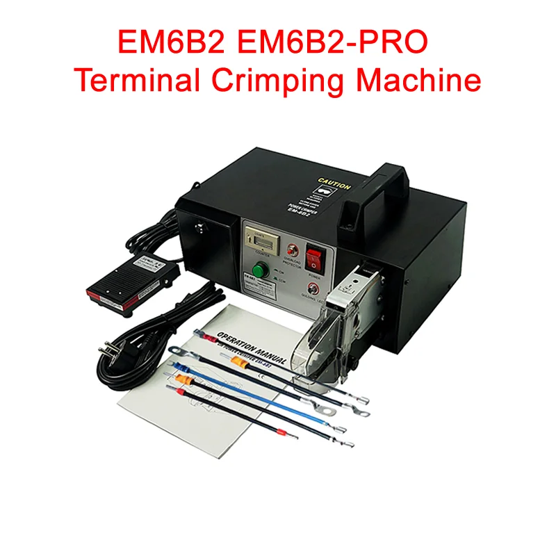 

EM6B2 Or EM6B2-PRO Electrical Type Terminal Crimping Machine Tools Crimp Variety Of Terminals Equipped 7 Crimping Dies 220V 110V