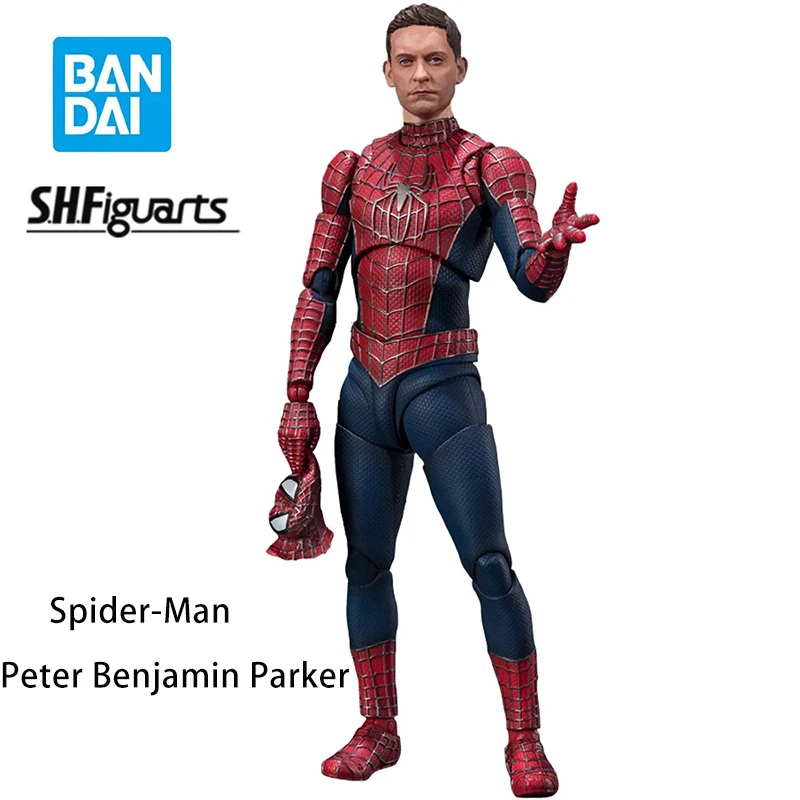 

BANDAI Spirit S.H. Фигуртс Человек-паук Питер Бенджамин Паркер 1/12 147 мм Коллекционная Аниме Фигурка экшн-модель игрушки подарок
