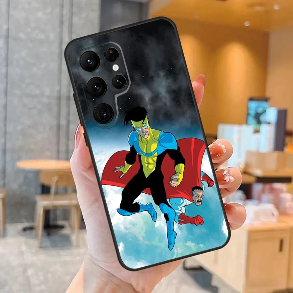 Чехол для телефона Cartoon I-Invincible-S SamsungS24 S23 S22 S21 S20 Ultra Pro S10 S30Plus S9 20lite Black Cover