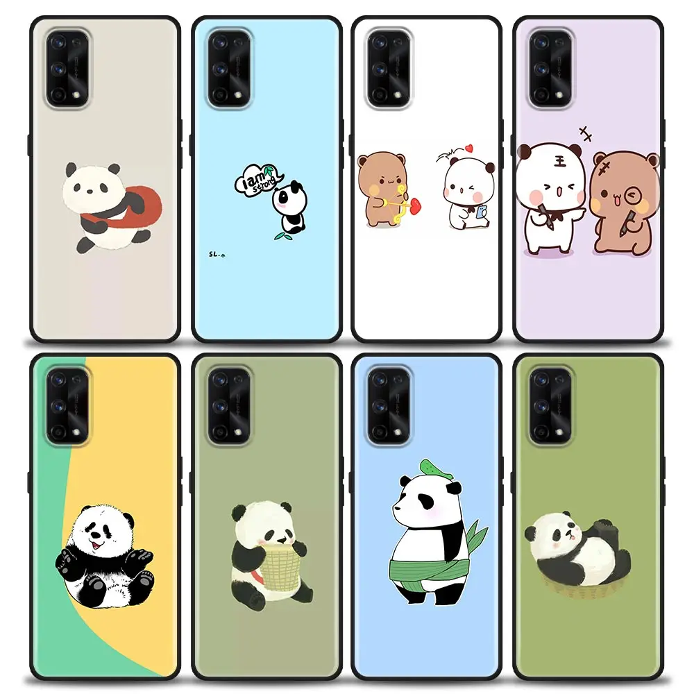 

Cute Cartoon Bears Grizzly Panda Animal Phone Case for Realme 5 6 7 X7 X50 5G Pro Case Ultra 7i C3 C11 C15 XT Soft Silicon Cover