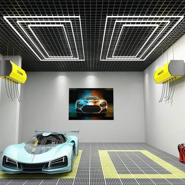 Индивидуальное производство Прямоугольная форма гаража светодиодная лампа