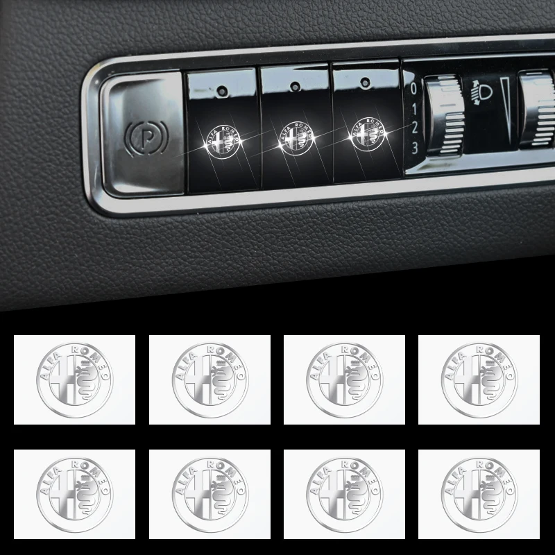 2/5/10 шт. 3D металлическая наклейка с эмблемой автомобиля декоративная внутренняя