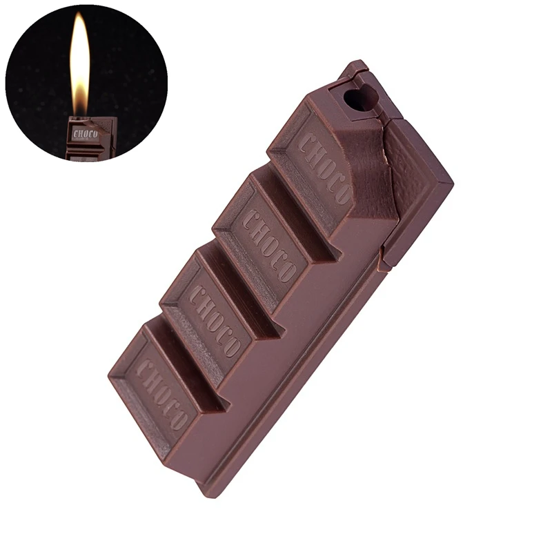 

New Creative Chocolate Lighter Butane Gas Lighters Portable Cigar Cigarette Lighters Outdoor Smoking Accessories Gadgets For Men
