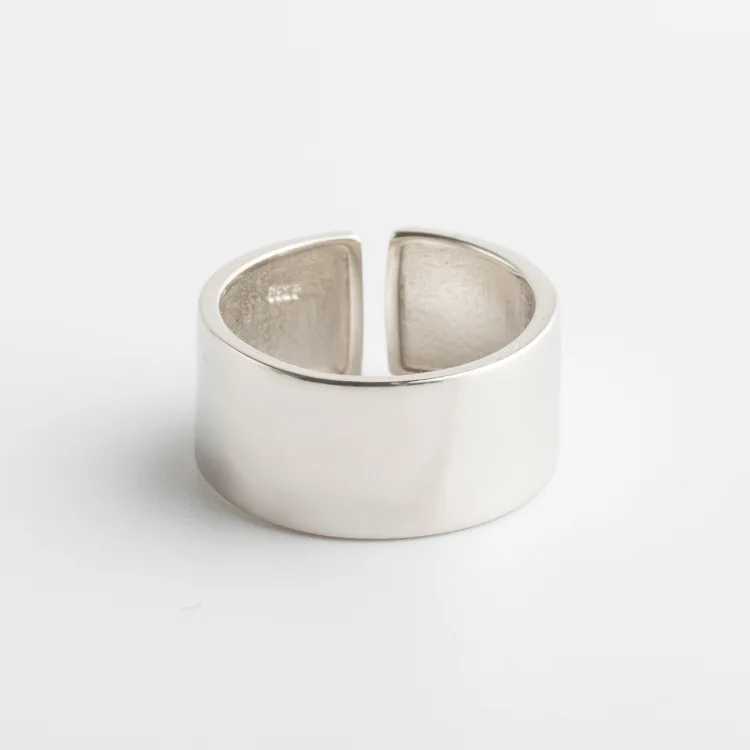 Крутые гладкие круглые кольца в стиле панк для женщин, регулируемая женская модель, аксессуар 2023