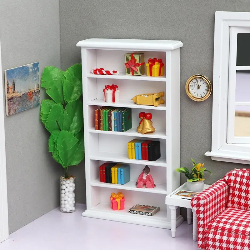 

1PC Multi Style Miniature Closet TV Book Cake Bedside Table Cabinet Shelf Legs Cupboard Model Dollhouse Furniture Decor DIY Toys