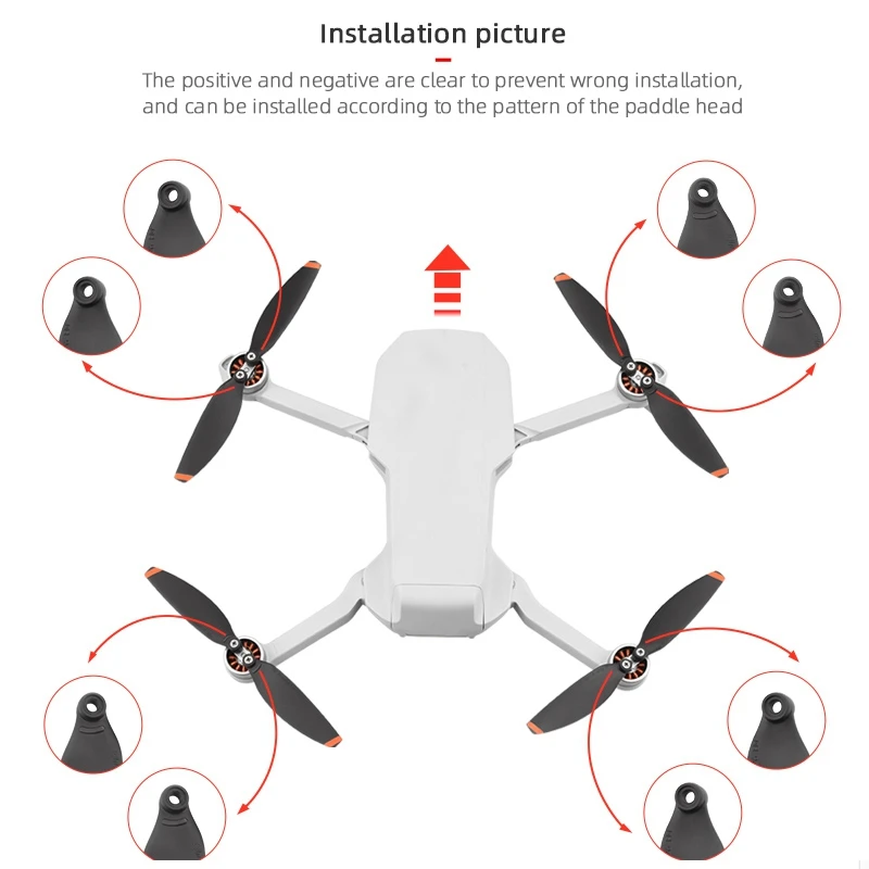 2 пары пропеллеров для DJI Mavic Mini 2 Drone 4726, легкий вес, реквизит, лезвие, винт, крыло, красочные резервные детали, аксессуары (art.: 3920ca70672cc) - 3920ca70672cc