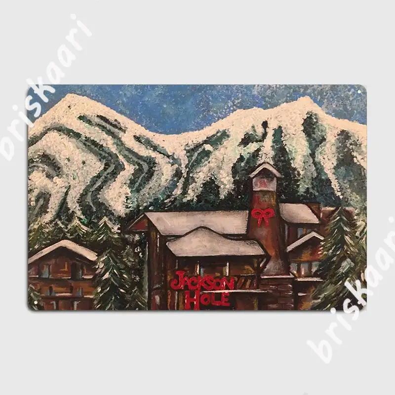 

Jackson Hole Metal Plaque Poster Customize Party Wall Decor Cinema Kitchen Tin Sign Poster