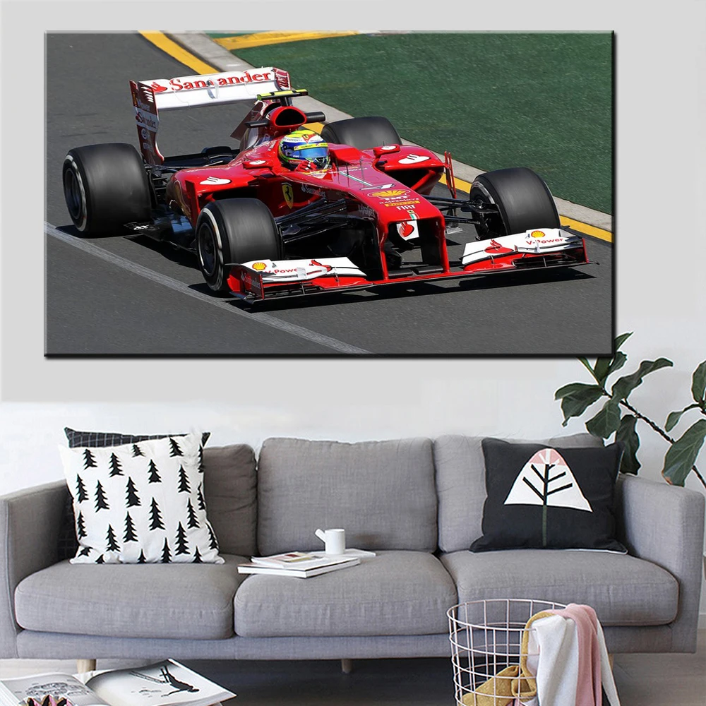 

Постер Формула 1 для рисования гоночного автомобиля F1, настенное искусство, холст для гостиной, Настенная картина, печать, современное модул...