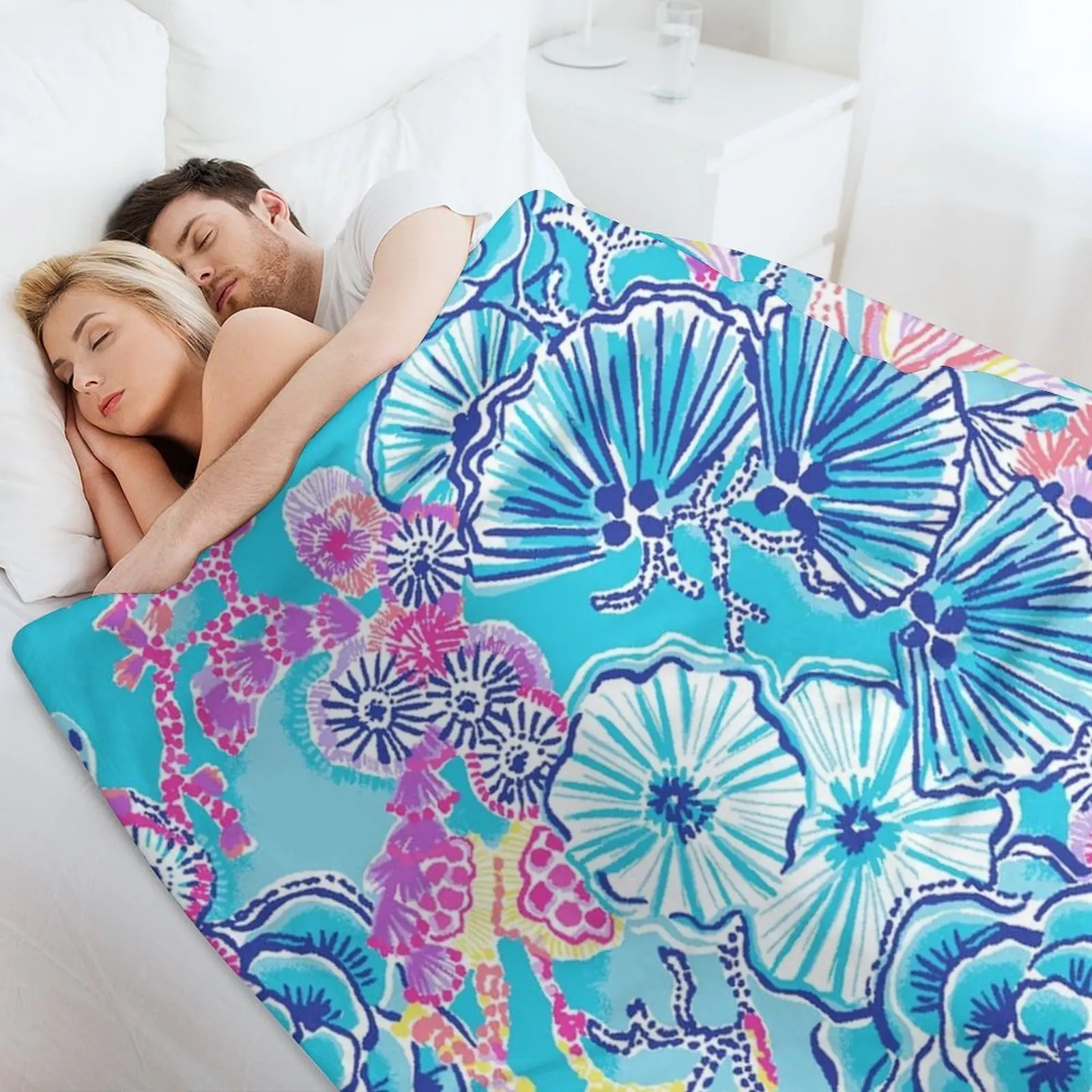 Базовые цвета Pulitzer синий плед одеяло Косплей Аниме теплые зимние одеяла