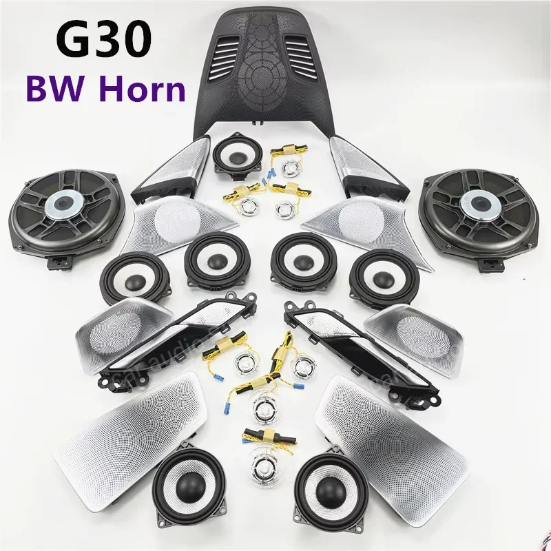 Светодиодная накладка на динамик для BMW G30: твитер, среднечастотный динамик, сабвуфер, подсветка дверей, Hi-Fi аудио, улучшенный стереозвук, высококачественный звуковой сигнал (art.: 3920da73fd496) - 3920da73fd496