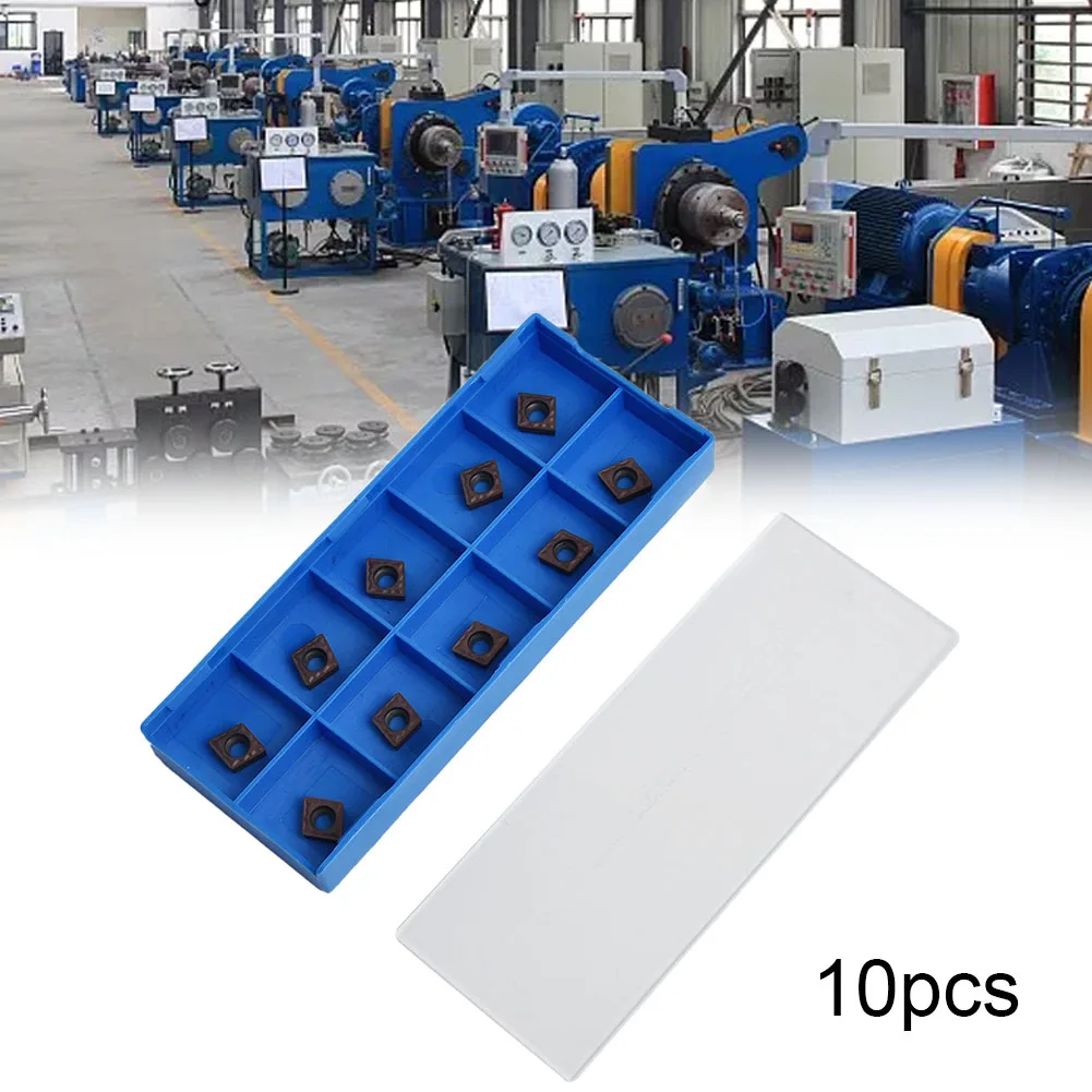 

Brand New Insert CCMT060204-HMP 10 Pcs /set CCMT21.51-HMP High Grip Strength Industrial Strong Impact Resistance