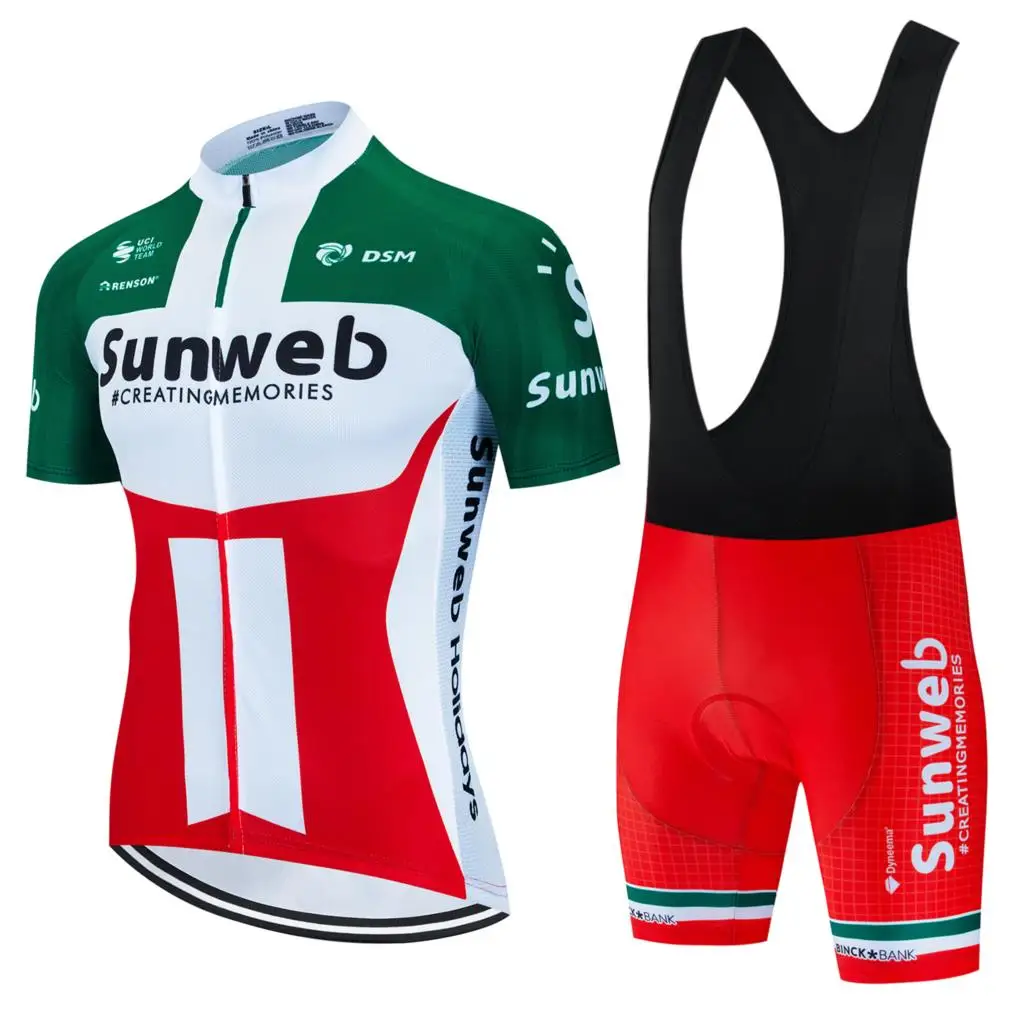 

2023 Men's Short Sleeve Jersey Sets Ropa Ciclismo Hombre Summer Cycling Clothing Triathlon 19D Gel Bib Shorts Suit Bike Uniform