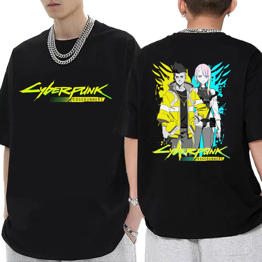 

Anime Cyberpunk Edgerunners T-shirt David Martinez Lucy Graphic T Shirt Men Women O-Neck Short Sleeve Loose Thin Cotton T-shirts