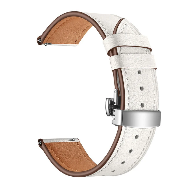 Leather Loop Strap for Samsung Glaxy watch 4/classic/46mm/42mm/44mm/3/45mm 20mm 22mm Bracelet Galaxy watch active 2 strap