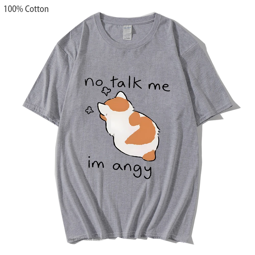 Фото Футболки Fun Cat: мужские и женские, 100% хлопок, летняя одежда, уличный стиль, хип-хоп, повседневные, с мультяшными принтами, Y2K, топы №5