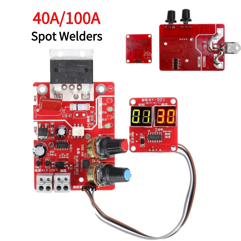 

Controller Panel Module Adjustable Time Current Spot Welder Control Board Digital Display Portable DIY Battery Accessories