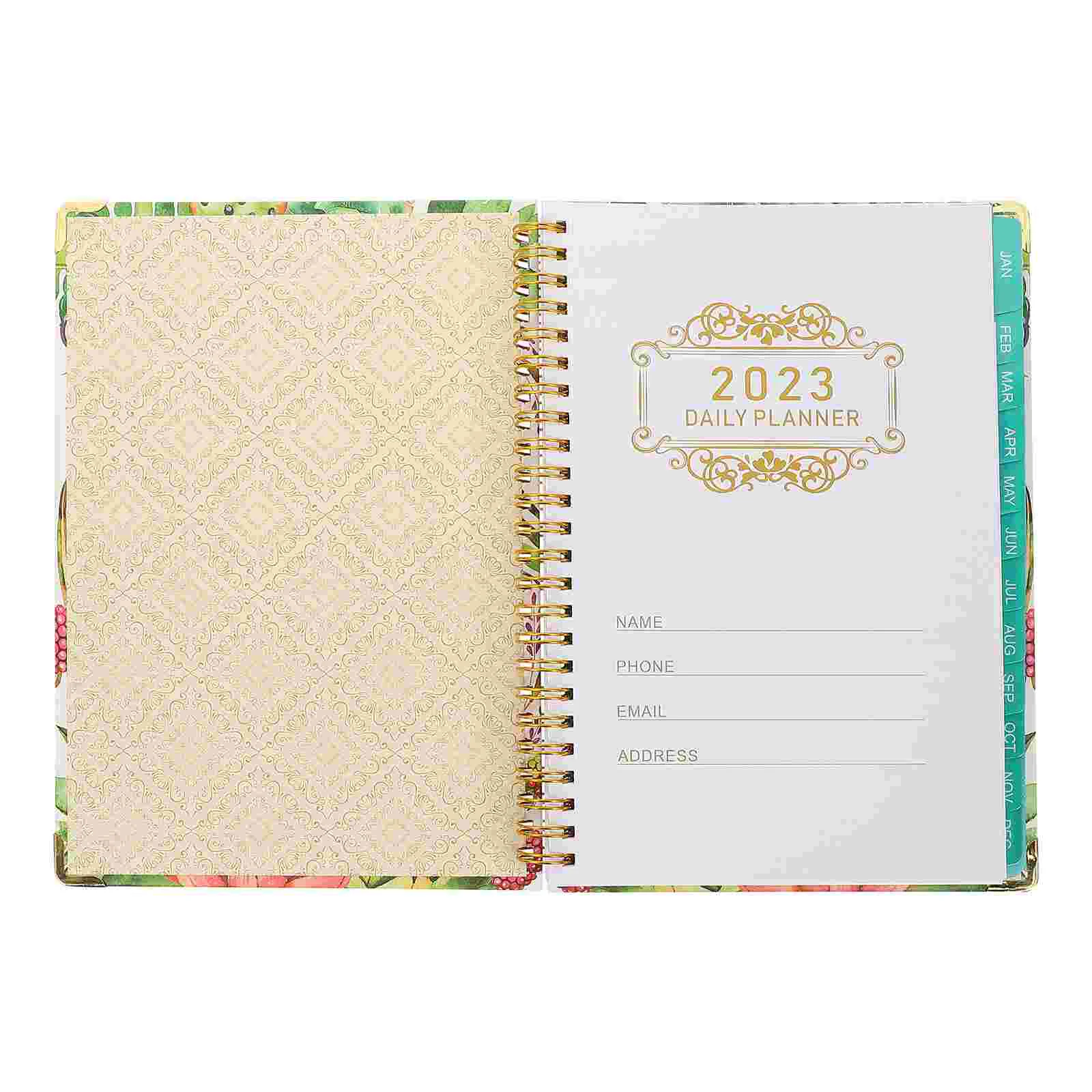 

Notebook Planner Notepad Journal Daily Agenda Spiral English Plans Schedule Wired Academic Office Timewirebound Diaryslots Book