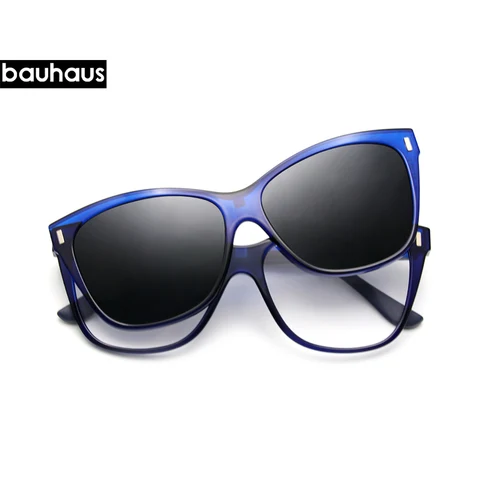 Оправа для очков X3192 с поляризационными стеклами, оправа для очков с магнитным зажимом, женские очки по рецепту при близорукости, Оптические солнцезащитные очки, модные очки