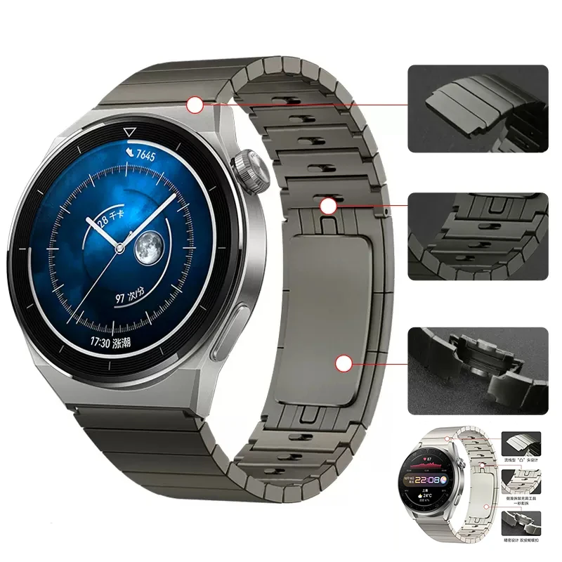 22mm Grey /Silver /Black Strap for Huawei Watch GT3 46mm Stainless Steel Watchband for Huawei GT runner GT2 pro Gt2 46mm Band