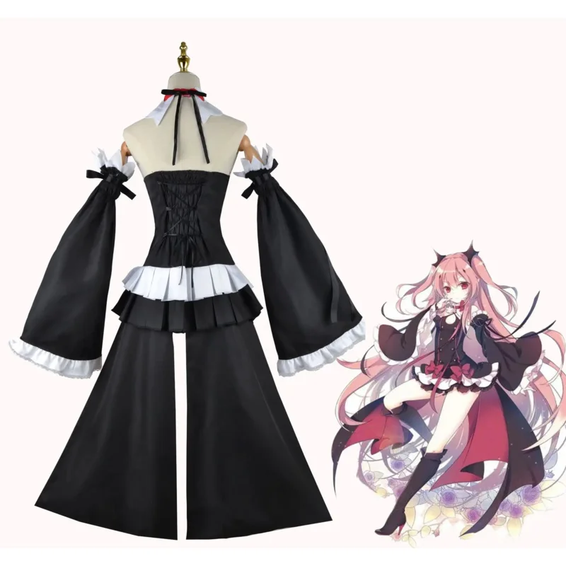 Новинка 2025 Owari no Seraph Krul Tepes костюмы для косплея униформа аниме ведьма вампир
