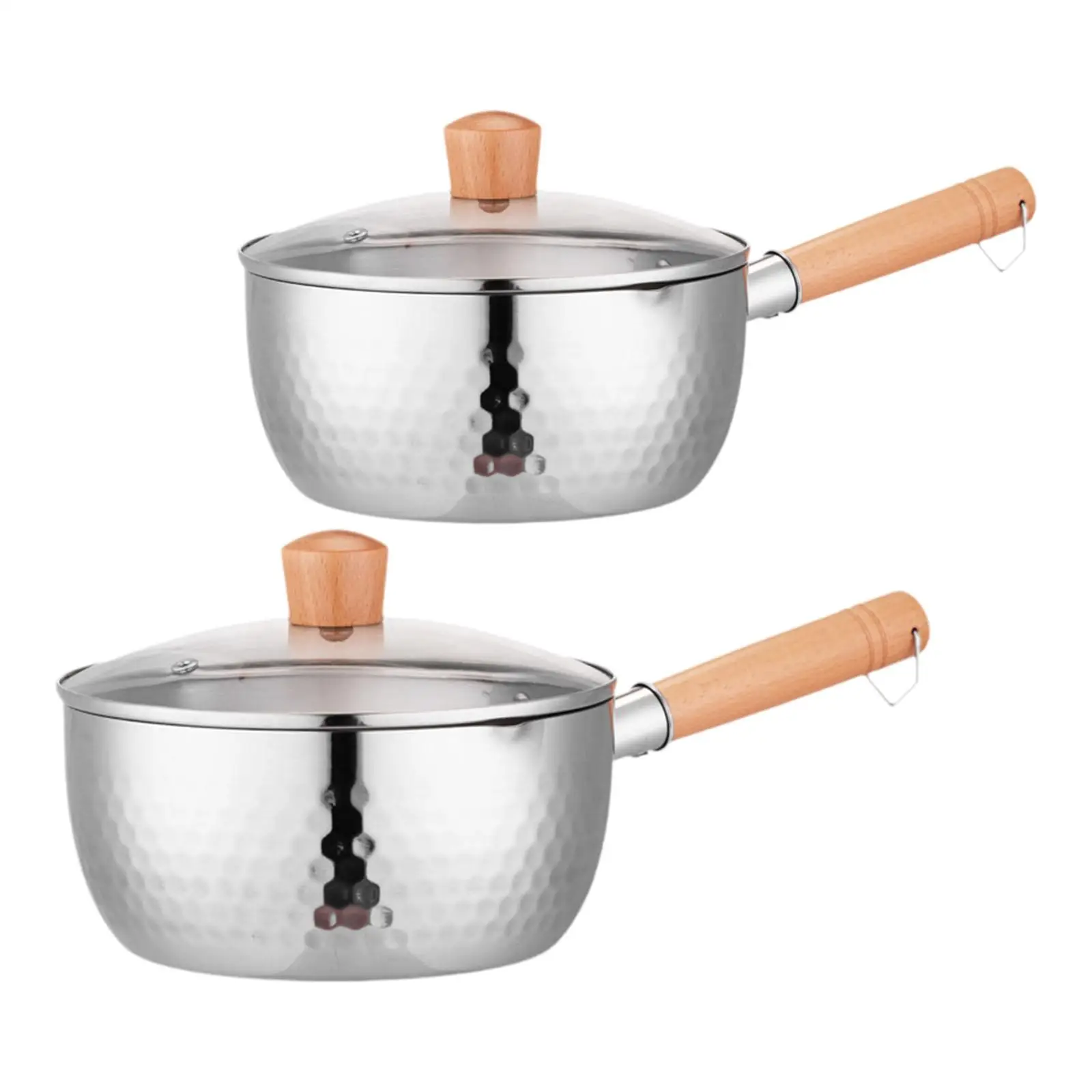 Кастрюля с антипригарным покрытием и стеклянной крышкой горшок для молочной