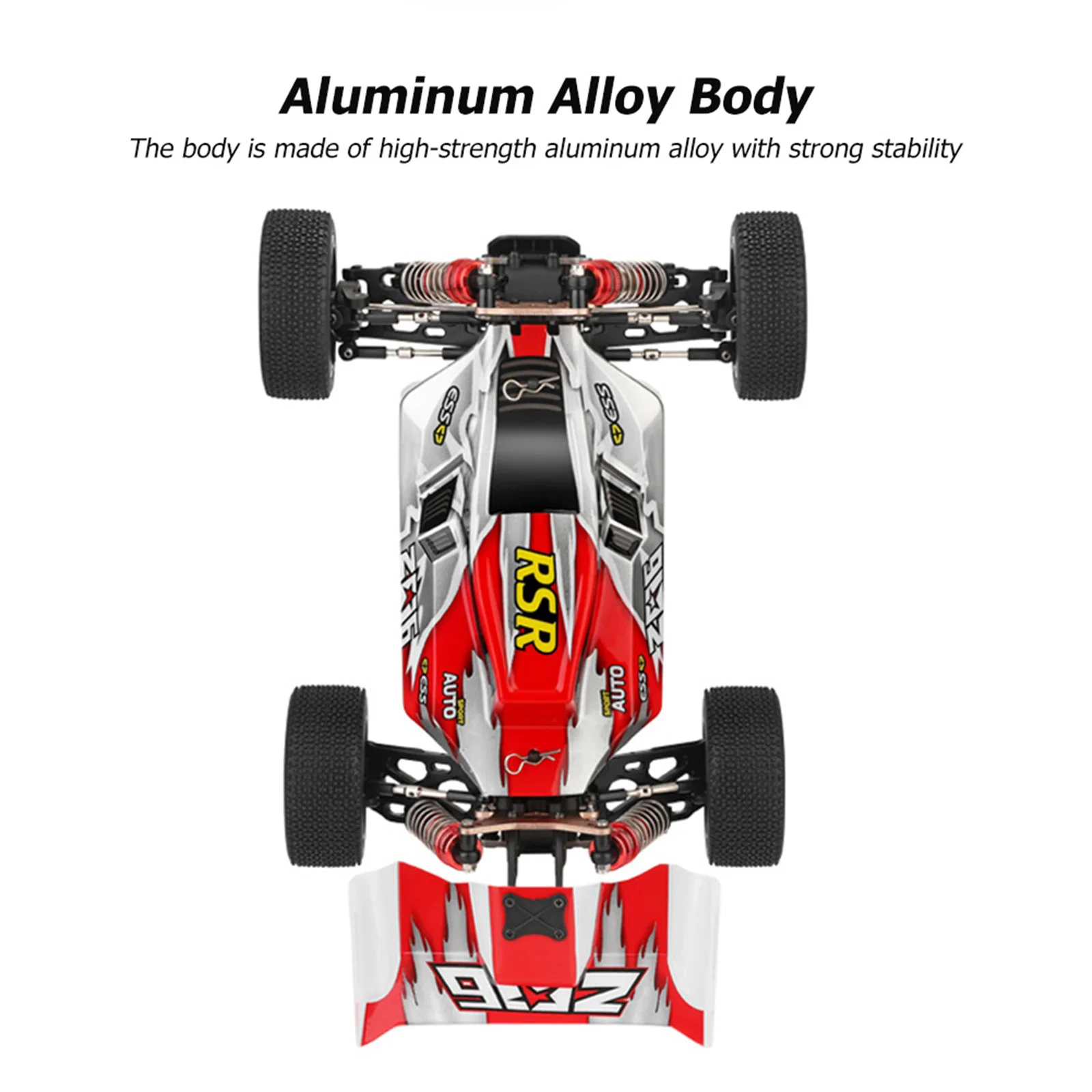 

Wltoys XKS 144001 1/14 Scale 2.4GHz RC Off-Road Car 4WD 60km/h High Speed Drift Remote Control Racing Buggy Vehicle RTR Red