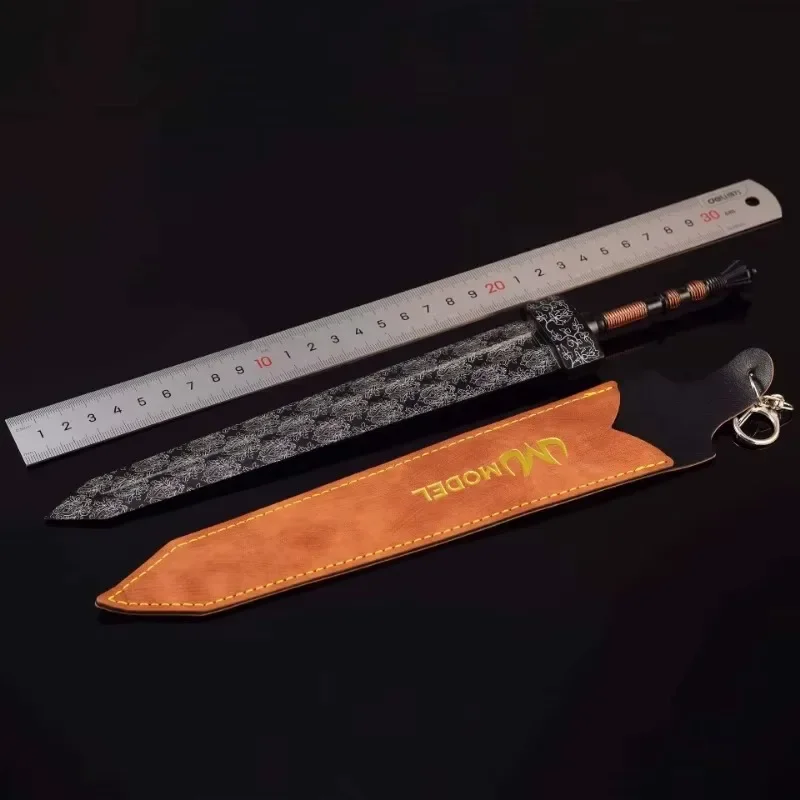 30 см японский игровой колоссальный меч огненное облако узор металлический