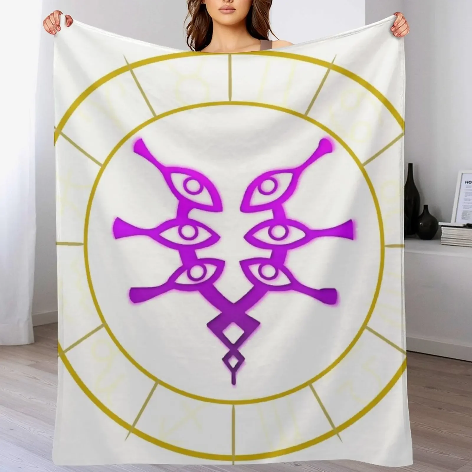 Одеяло с символом Грима летние украшения фланелевые одеяла для дивана