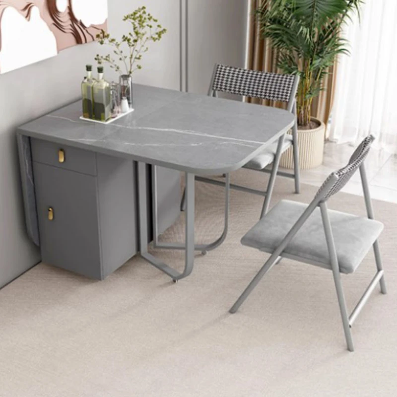 Металлический роскошный обеденный стол кухонные стулья комод дизайнерский