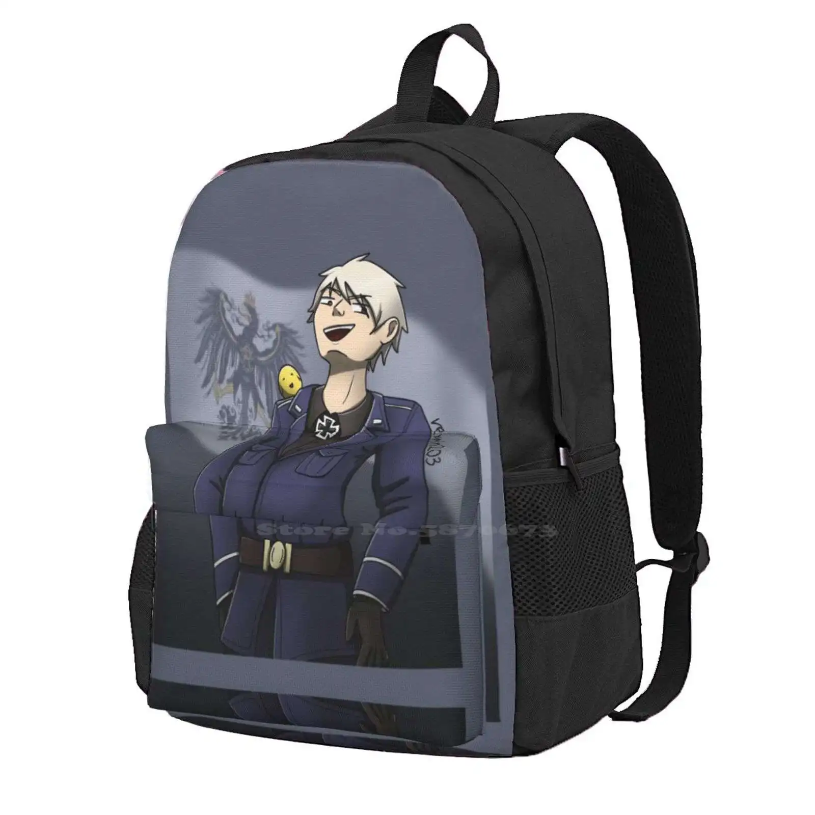 

Zhe Awesome Prussia Fanart Travel Laptop Bagpack School Bags Aphprussia Prussia Hetalia Hetalia Prussia Prussia Aph Gilbert