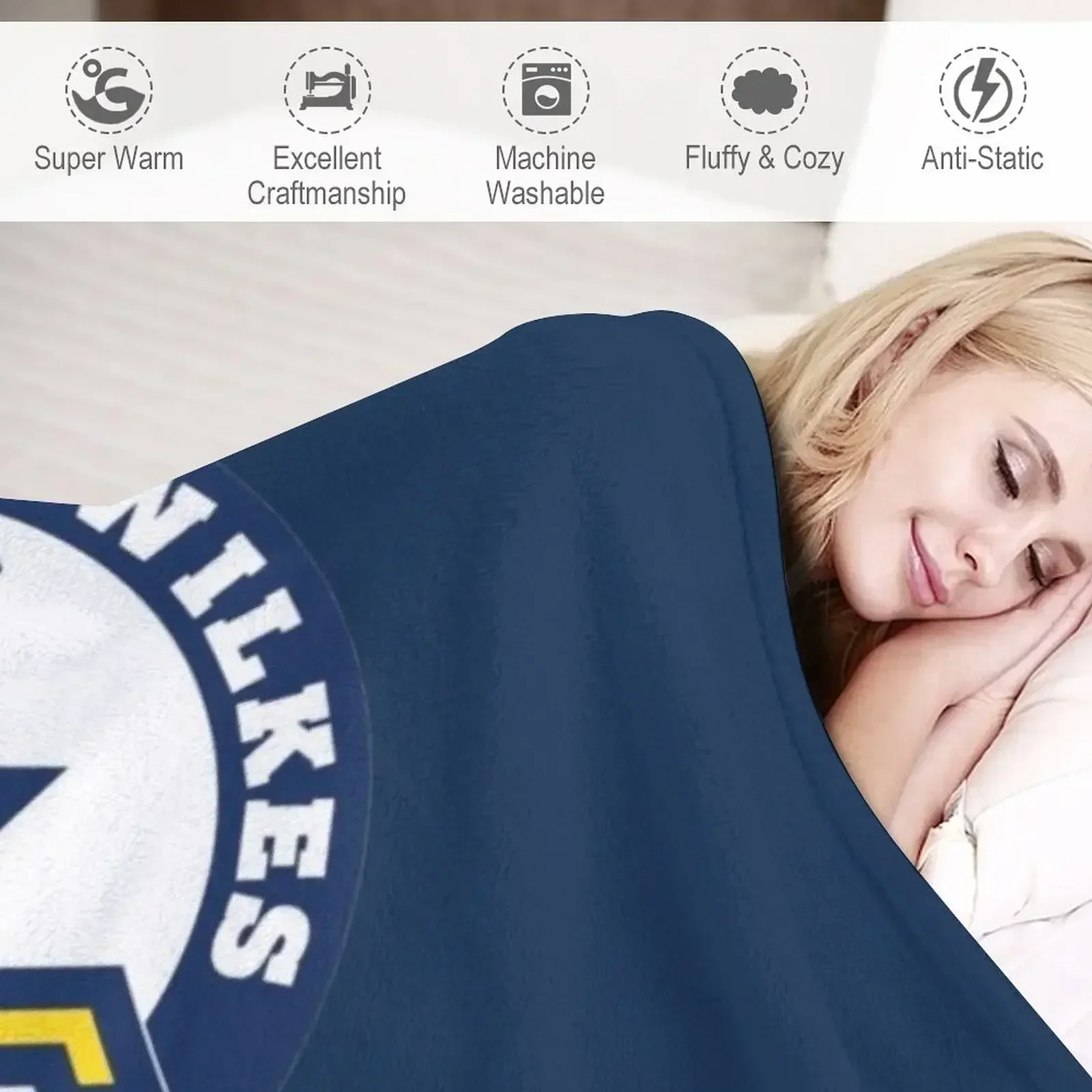 Wilkes University микрофибра плед