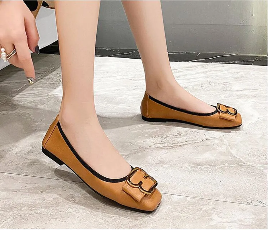 

Балетки женские на плоской подошве, милые модные пикантные, без застежки, пикантные, летняя обувь