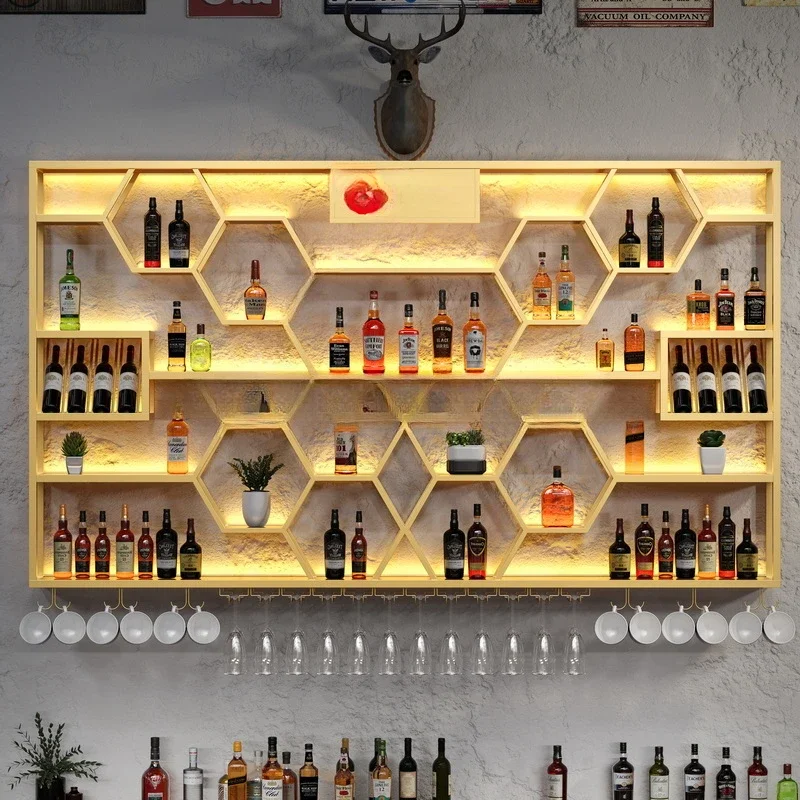 Настенный мини-стойка для вина витрина барный винный шкаф гостиной напитки