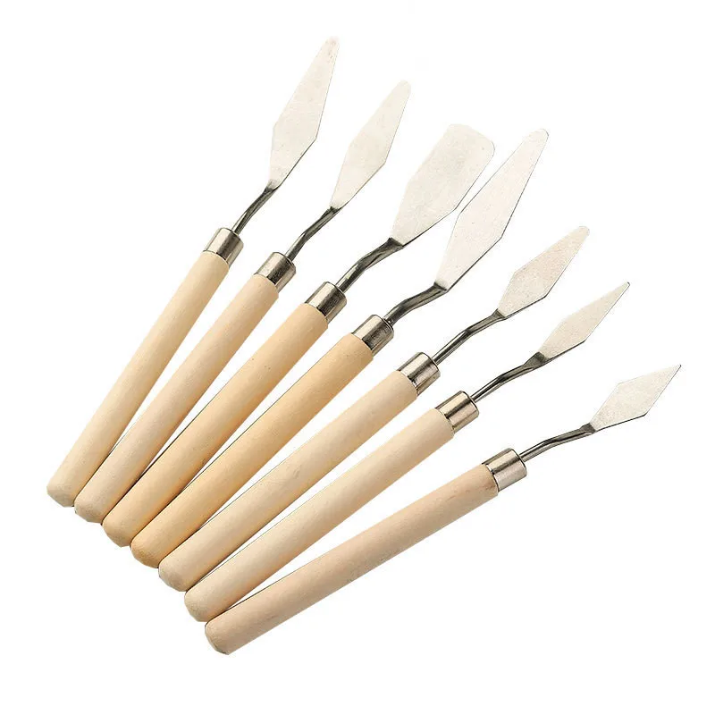 

7Pcs Cake Palette Knife for Baking Oil Paint Knives Painting Spatula for Art Small Clay Tools Cake Decorating/Design