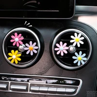 6pcs car air outlet floral decoration ornaments elegant perfume exhaust clip accessories air conditioning accessories dropship