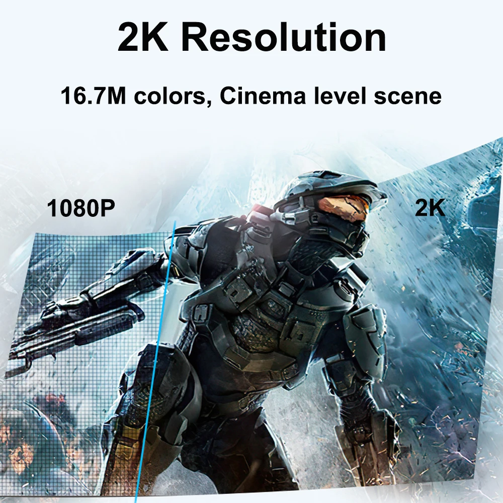 Фото 32-дюймовый изогнутый монитор 2K 1800R 165 Гц игровая поверхность 1ms игровой настольный компьютер экран HD с эффектом освещения 32-дюймовый/2K/165 Гц №2