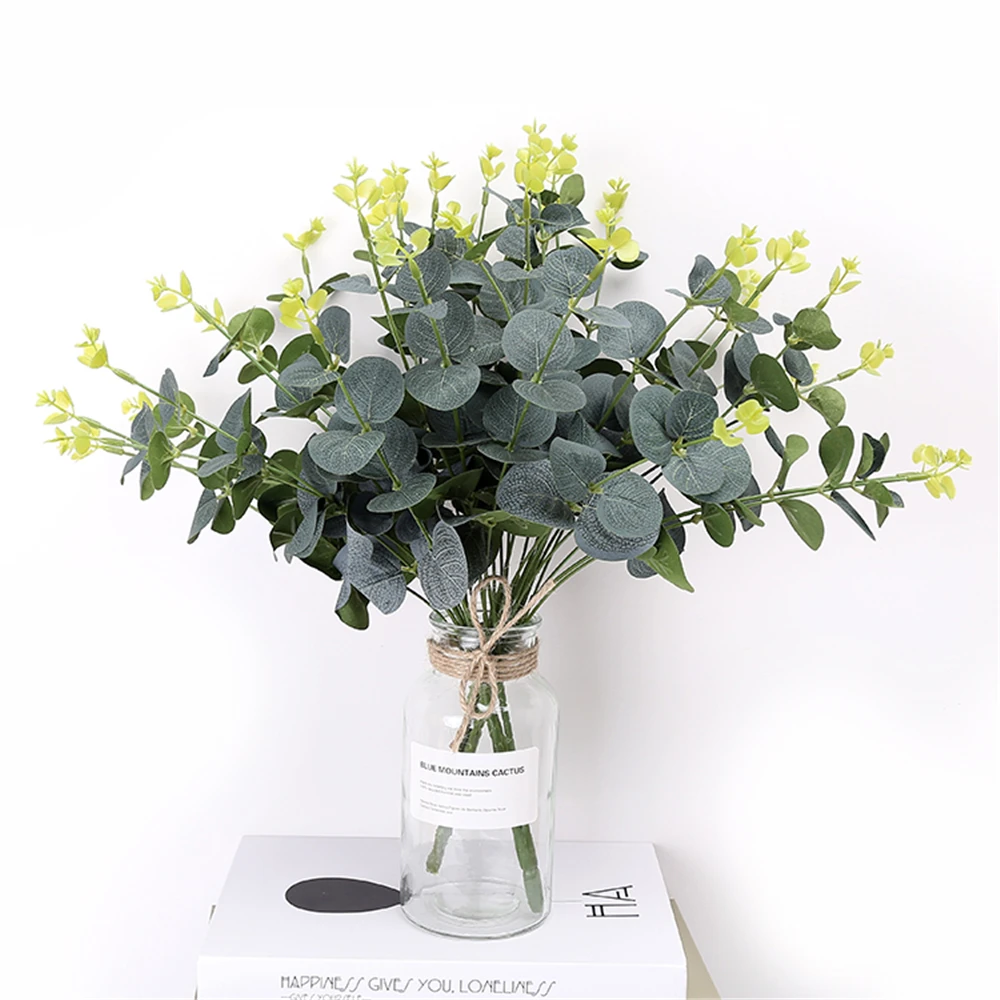 

Искусственные цветы, листья эвкалипта