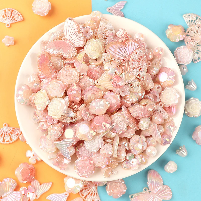 20 г акриловая бабочка цветок лист искусственный прозрачный фиолетовый цвет