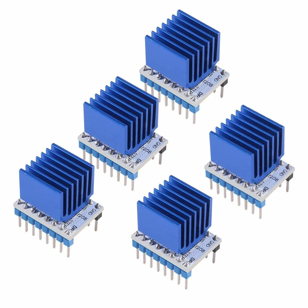 

3D Printer TMC2208 Stepper Motor Driver TMC2208 V1.2 Stepper Driver Module with Heat Sink Screwdriver for 3D Printer Controller