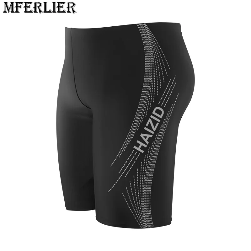 

Шорты мужские летние для плавания, свободные тонкие дышащие пляжные боксеры с геометрическим рисунком, с надписью размера плюс 5XL