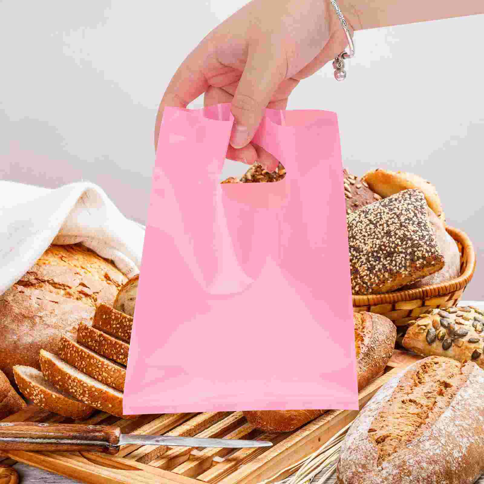 

100Pcs Grocery Bags With Handles Shopping Bags Small Business Bags Clothes Shopping Bags Grocery Bags Shopping Bags With Handles